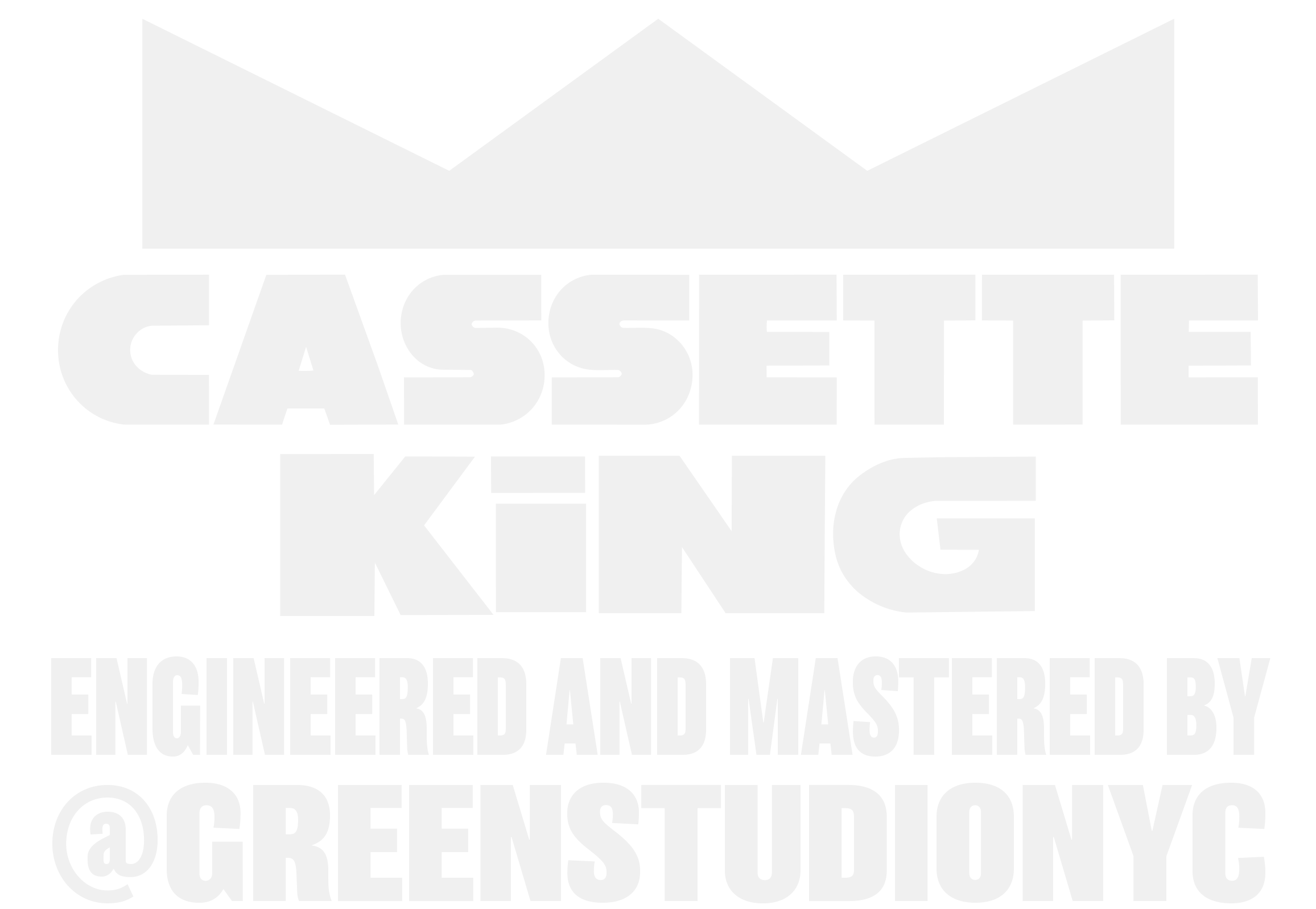 By DJ Cassette King. Engineered &
mastered by Jeff Delerme.
